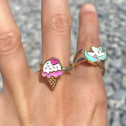 Anxiety Rings*Boogzel Clothing Ice Cream Anxiety Spin Ring 🍧 Pink