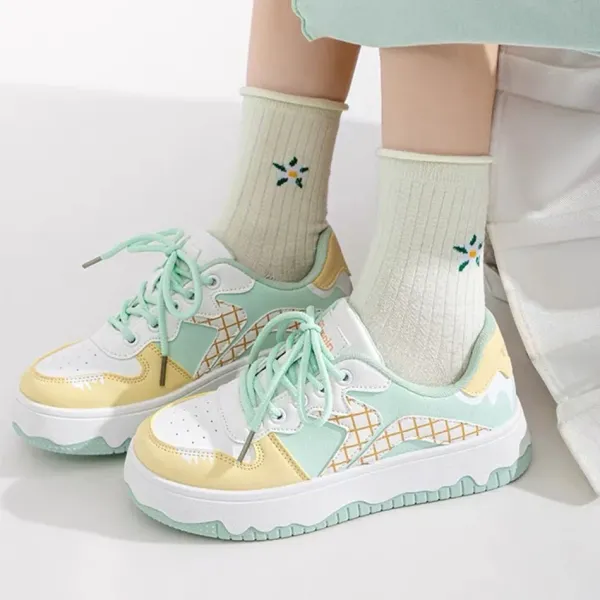 Classics|Aesthetic Sneakers*Boogzel Clothing Ice Cream Cone Sneakers