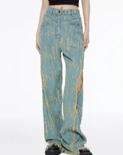 Jeans*Boogzel Clothing Icon Living Wide Jeans Blue