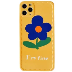 Iphone Cases*Boogzel Clothing I'm Fine Flower iPhone Case Yellow/blue