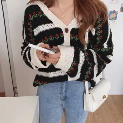 Striped Sweaters|Knit Cardigans*Boogzel Clothing In The Garden Floral Cardigan