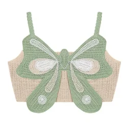 Y2K Tops|Crop Tops*Boogzel Clothing Indie Aesthetic Butterfly Crochet Top
