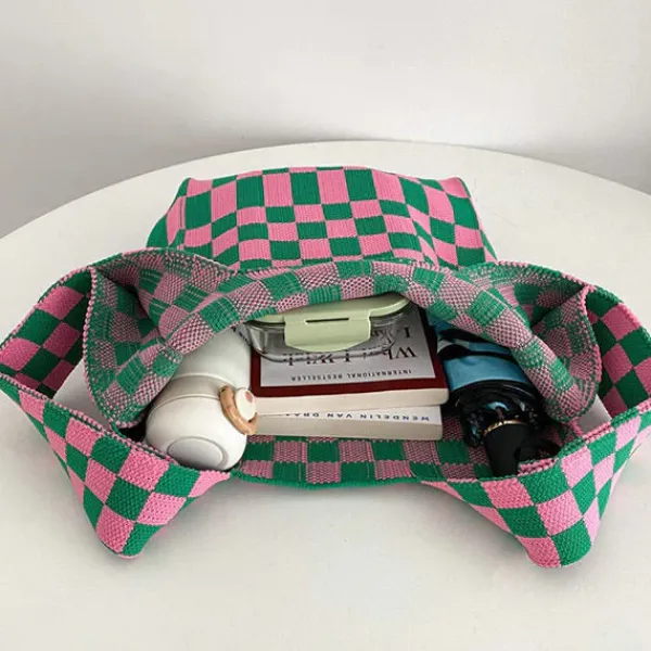 Bags & Purses*Boogzel Clothing Indie Aesthetic Checker Tote Bag