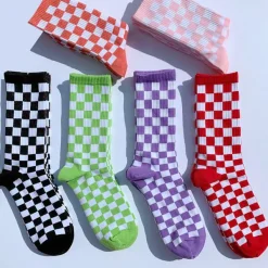 Socks*Boogzel Clothing Indie Aesthetic Checkerboard Socks