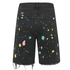 Shorts*Boogzel Clothing Indie Aesthetic Crochet Flower Denim Shorts