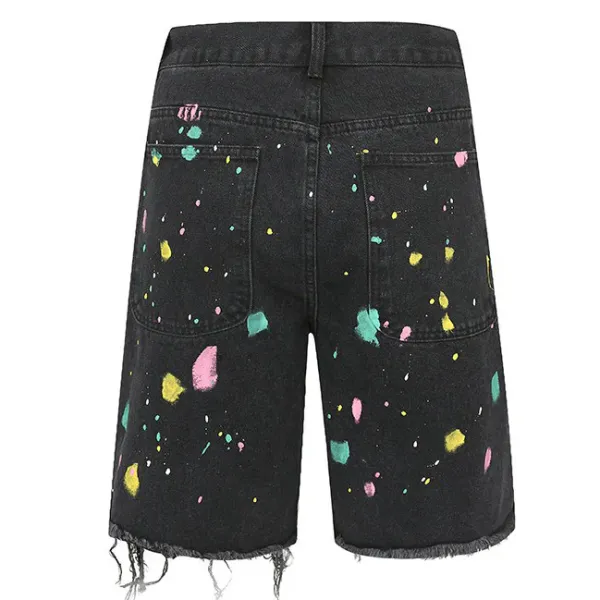 Shorts*Boogzel Clothing Indie Aesthetic Crochet Flower Denim Shorts