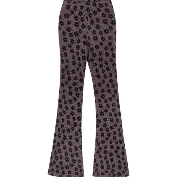 Pants & Trousers*Boogzel Clothing Indie Aesthetic Floral Flare Trousers Brown