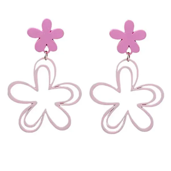 Earrings*Boogzel Clothing Indie Aesthetic Flower Earrings Pink