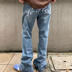 Jeans*Boogzel Clothing Indie Aesthetic Flower Embroidery Jeans