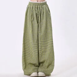Pants & Trousers*Boogzel Clothing Indie Aesthetic Plaid Pants Green