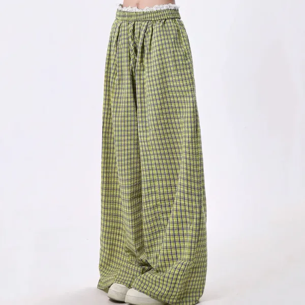 Pants & Trousers*Boogzel Clothing Indie Aesthetic Plaid Pants Green
