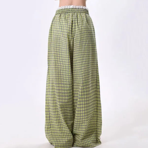 Pants & Trousers*Boogzel Clothing Indie Aesthetic Plaid Pants Green