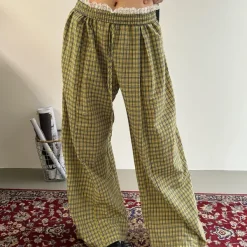 Pants & Trousers*Boogzel Clothing Indie Aesthetic Plaid Pants Green