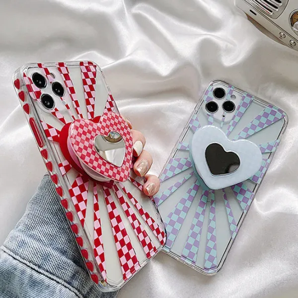 Iphone Cases*Boogzel Clothing Indie Heart Checkered iPhone Case