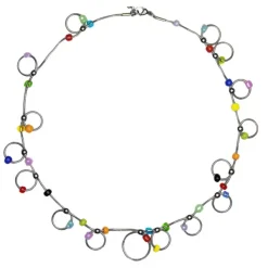Necklaces & Chokers*Boogzel Clothing Indie Kid Beaded Chain Choker Silver