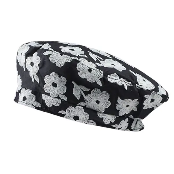Hats*Boogzel Clothing Indie Kid Floral Embroidery Beret Hat