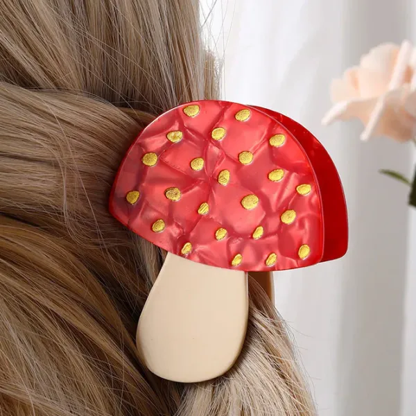 Hair Accessories*Boogzel Clothing Indie Mushroom Hair Claw Red