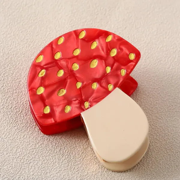 Hair Accessories*Boogzel Clothing Indie Mushroom Hair Claw Red