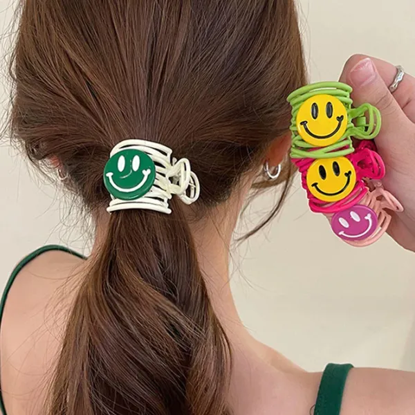 Hair Accessories*Boogzel Clothing Indie Smiley Face Hair Claw