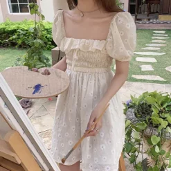 Dresses & Rompers*Boogzel Clothing Into The Fields Mini Dress Beige