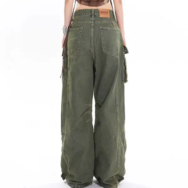 Jeans*Boogzel Clothing Itz No Big Deal Cargo Jeans Green
