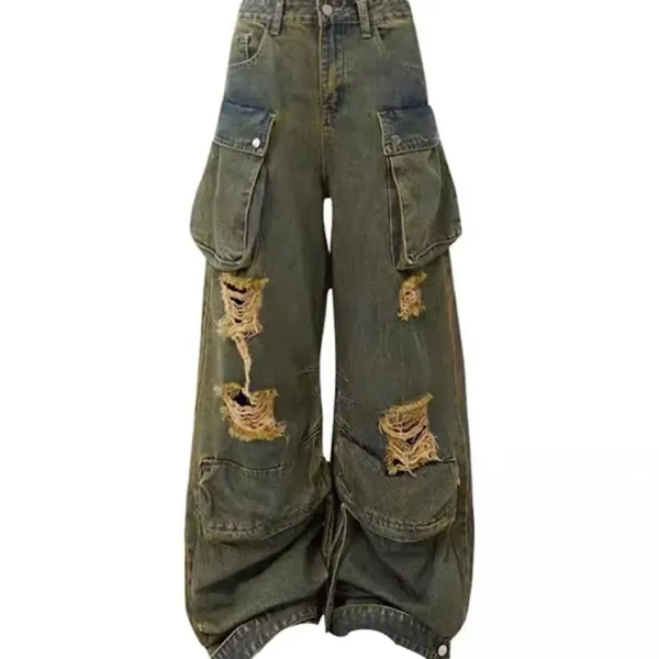 Jeans*Boogzel Clothing Itz No Big Deal Cargo Jeans Green