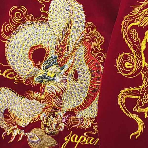 Coats & Jackets*Boogzel Clothing Japanese Dragon Bomber Jacket