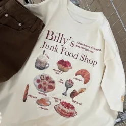 Aesthetic T-Shirts & Graphic Tees*Boogzel Clothing Junk Food Shop Aesthetic T-Shirt Beige