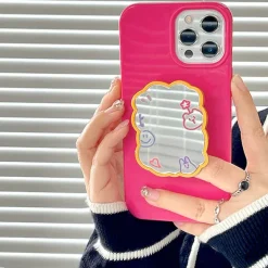 Iphone Cases*Boogzel Clothing Kawaii Aesthetic Mirror iPhone Case Pink