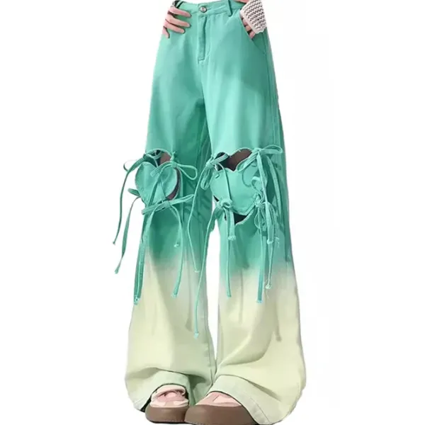 Pants & Trousers*Boogzel Clothing Knee-Heart Gradient Pants