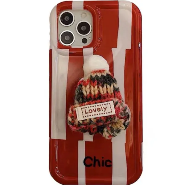 Iphone Cases*Boogzel Clothing Knit Hat PopSocket iPhone Case Red