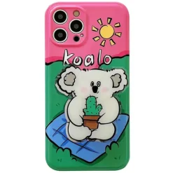 Iphone Cases*Boogzel Clothing Koala iPhone Case Pink/green