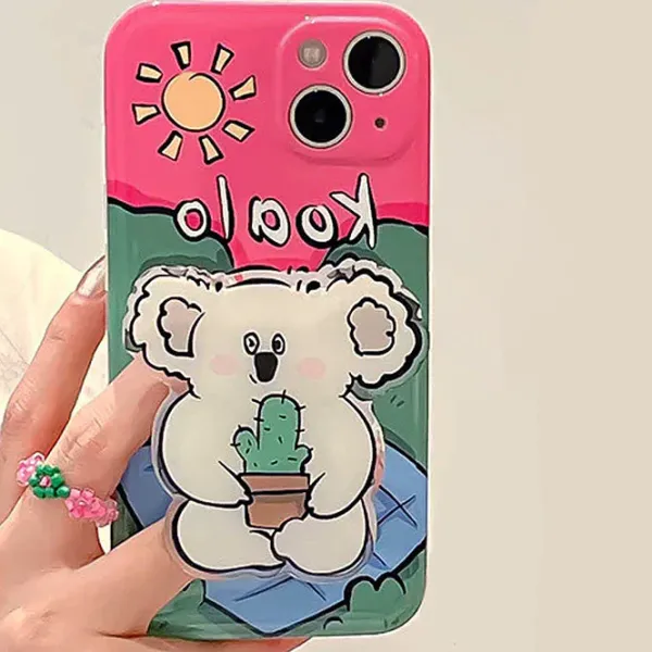 Iphone Cases*Boogzel Clothing Koala iPhone Case Pink/green