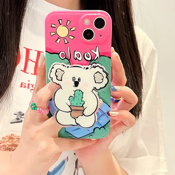 Iphone Cases*Boogzel Clothing Koala iPhone Case Pink/green