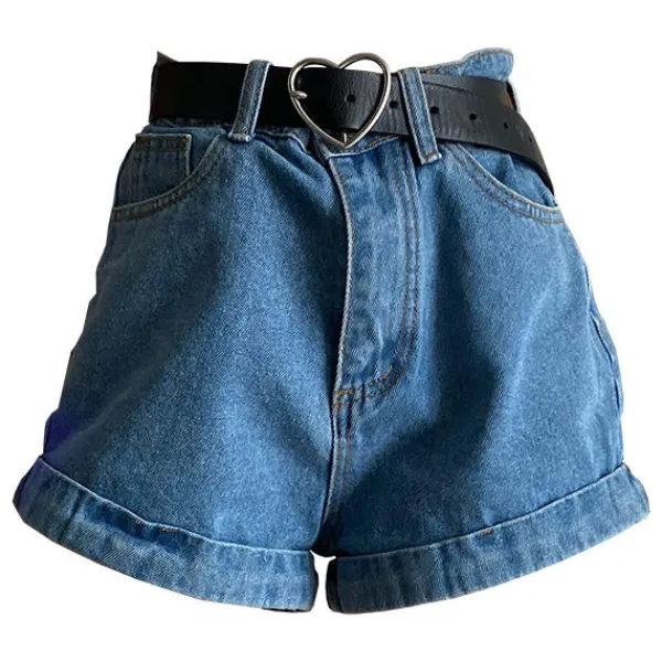 Shorts*Boogzel Clothing Koi Fish Embroidered Shorts Blue