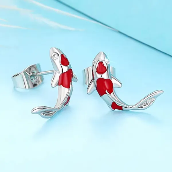 Earrings*Boogzel Clothing Koi Fish Stud Earrings