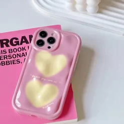 Iphone Cases*Boogzel Clothing Korean Aesthetic Heart iPhone Case Pink