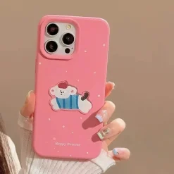 Iphone Cases*Boogzel Clothing Korean Aesthetic Puppy iPhone Case Pink