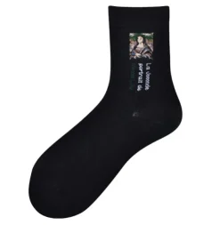 Socks*Boogzel Clothing La Joconde Socks Black