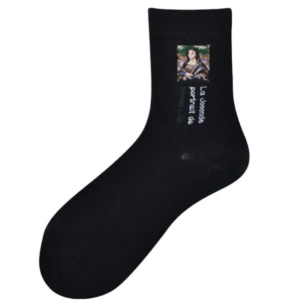 Socks*Boogzel Clothing La Joconde Socks Black