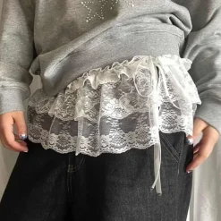 Other|Belts & Chains*Boogzel Clothing Lace Layered Mini Skirt Belt
