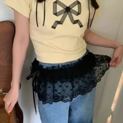 Other|Belts & Chains*Boogzel Clothing Lace Layered Mini Skirt Belt