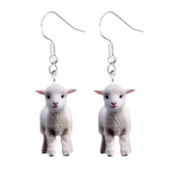 Earrings*Boogzel Clothing Lamb Drop Earrings Blue