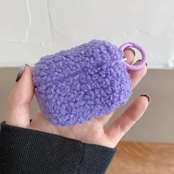 Iphone Cases*Boogzel Clothing Lavender Fuzzy AirPods Case Purple