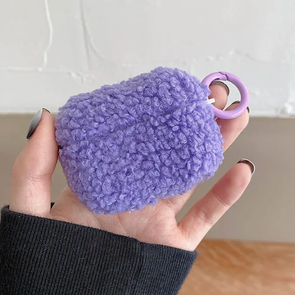 Iphone Cases*Boogzel Clothing Lavender Fuzzy AirPods Case Purple