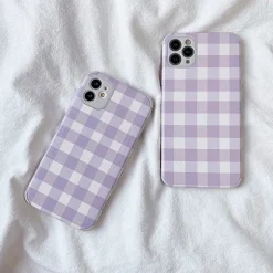 Iphone Cases*Boogzel Clothing Grid iPhone Case Lavender