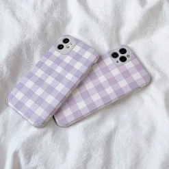 Iphone Cases*Boogzel Clothing Grid iPhone Case Lavender