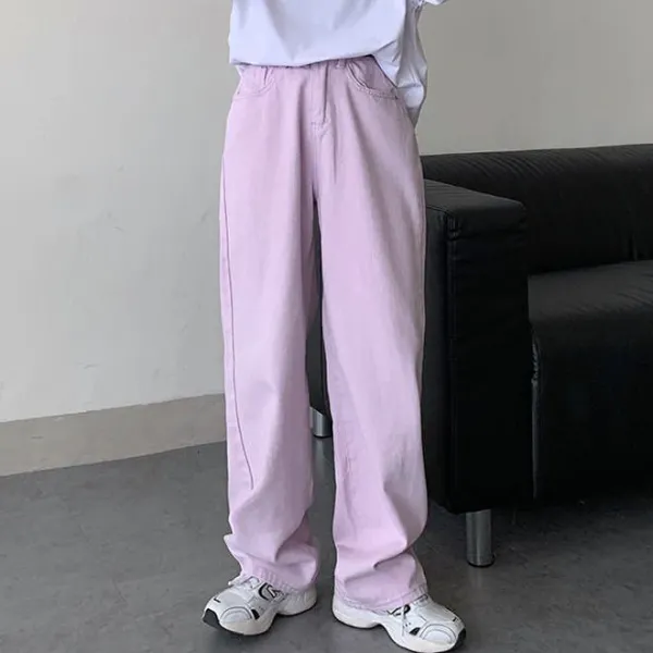 Jeans*Boogzel Clothing Skater Girl Wide Jeans Lavender