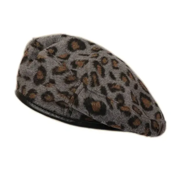 Hats*Boogzel Clothing Leopard Beret Hat
