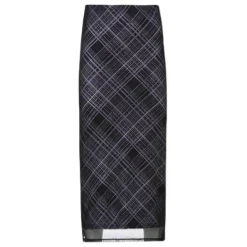 Skirts*Boogzel Clothing Less Conversation Plaid Maxi Skirt Black